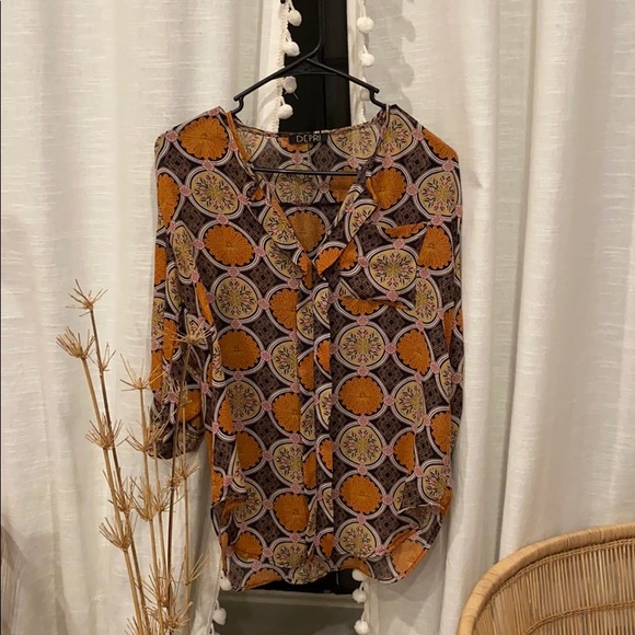 • 70’s VTG • Paisley Print Blouse • - Picture 4 of 6